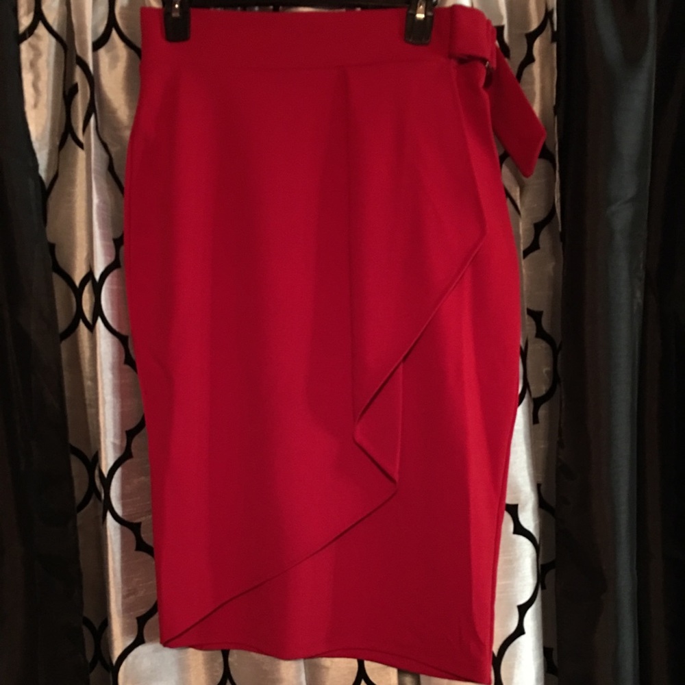 Red dress skirt